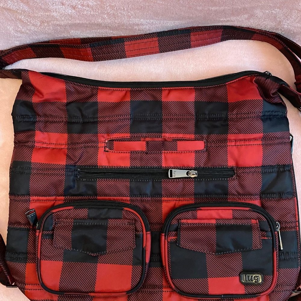 Lug Zipliner in Buffalo Check Red